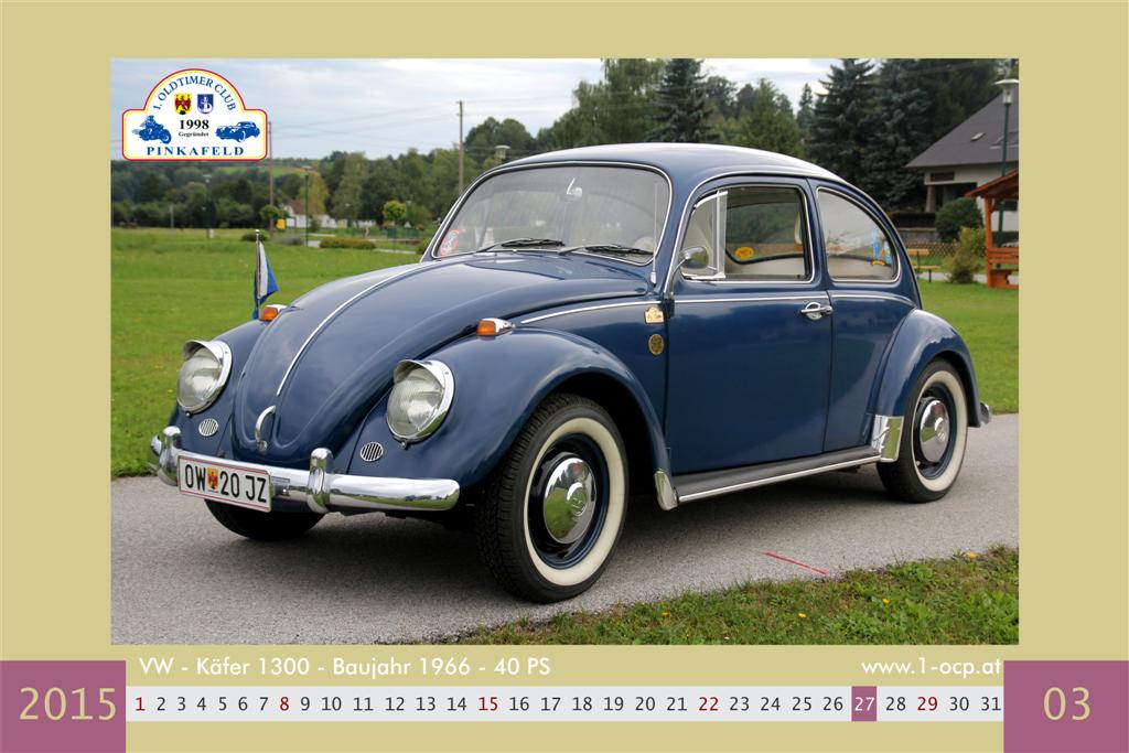 Oldtimerkalender 2015